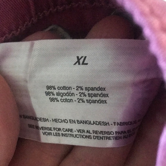 NWT GV Gloria Vanderbilt Women's Utility Shorts XL Pink - Picture 7 of 8